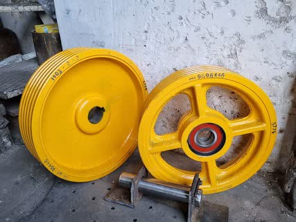 آسانسور گیربکس فلکه هرزگرد زاویه آلفا و زاویه کادر وزنه ا