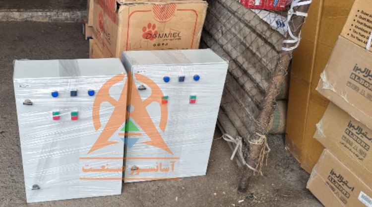 تابلو برق ستاره مثلث موتورهای 5.5, 7.5, 11, 12.5, 15, kw ، 7.5KW , 15.2A , 400V , kw کد ۱۱۹.۵