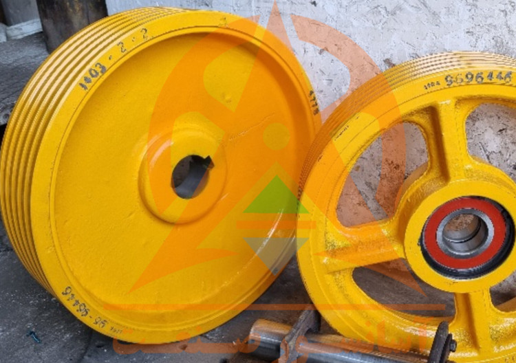 فلکه موتور البرتوساسی لئو قطر 45 ، 5 شیار ، بکسل 10